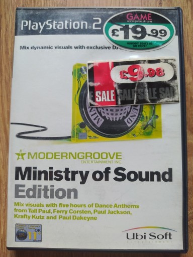 Zdjęcie oferty: MINISTRY OF SOUND EDITION PS2 PLAYSTATION 2