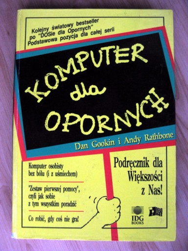 Zdjęcie oferty: Gookin Rathbone: Komputer dla opornych (DOS, Win)