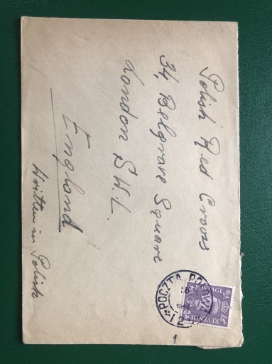 Zdjęcie oferty: Poczta Polowa 1946 Great Britain Red Cross