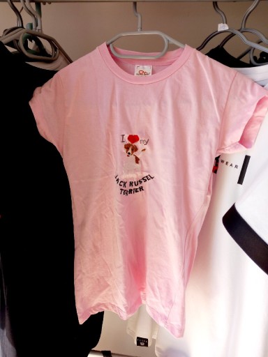 Zdjęcie oferty: Koszulka t-shirt Jack Russel Terrier damska S pies  bawełna haft
