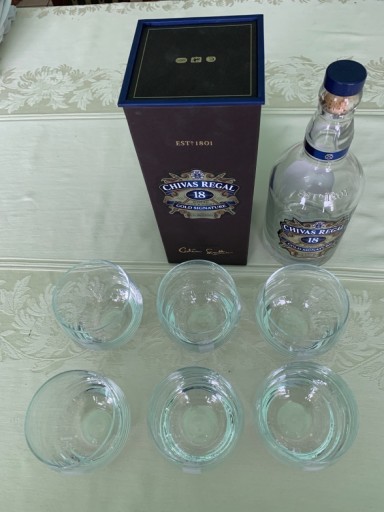 Zdjęcie oferty: Szklanki do whisky oryginalne i sygnowane CHIVAS.