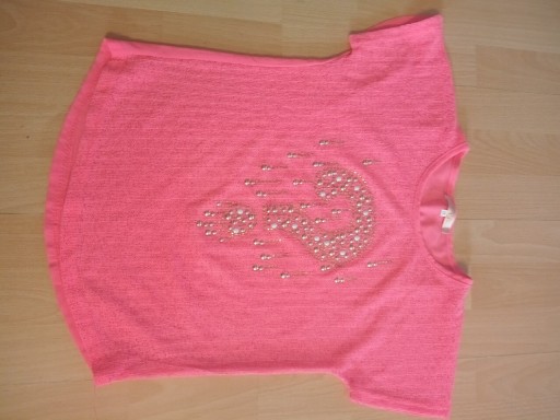 Zdjęcie oferty: Koszulka różowa z pytajnikiem dla dziewczynki 