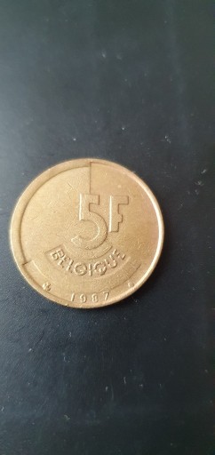 Zdjęcie oferty: Belgia 5 franków 1987 rok / Q