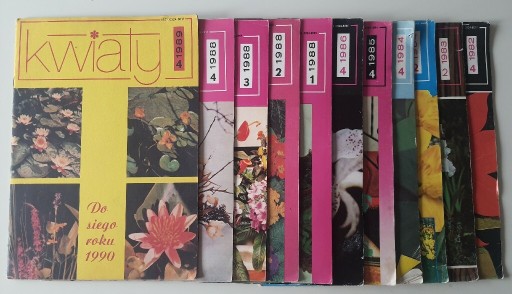 Zdjęcie oferty: Zestaw czasopism Kwiaty rzadkie roczniki 1982-89r.
