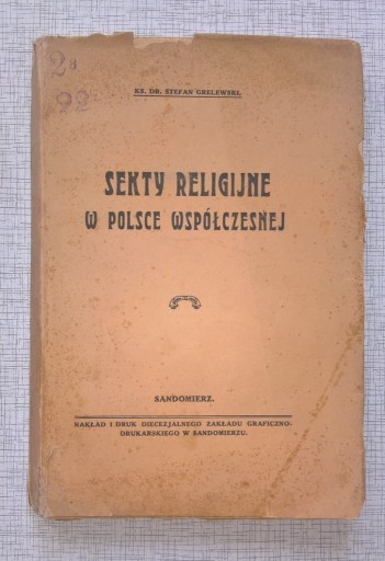 Zdjęcie oferty: GRELEWSKI Sekty religijne w Polsce współczesnej