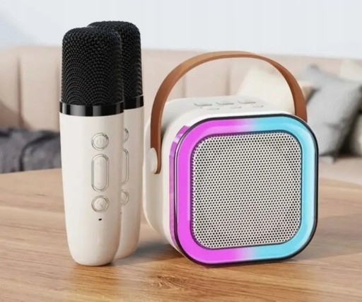 Zdjęcie oferty: Głośnik przenośny bluetooth karaoke i 2 mikrofony