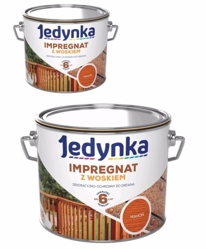 Zdjęcie oferty: Jedynka Impregnat z woskiem MAHOŃ 5L zestaw 2x2,5l