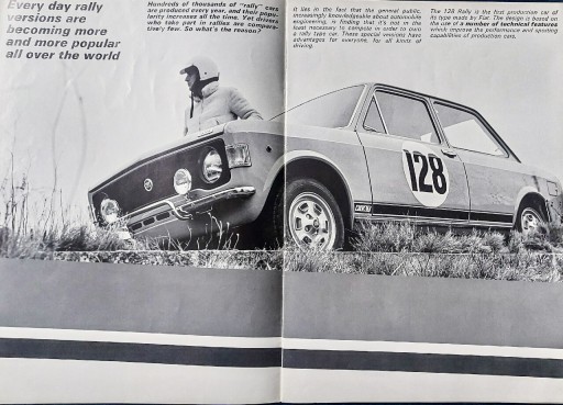 Zdjęcie oferty: Fiat 128 Rally - 1300 - folder, prospekt, broszura