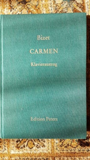 Zdjęcie oferty: G. Bizet "Carmen" piano reduction score in German