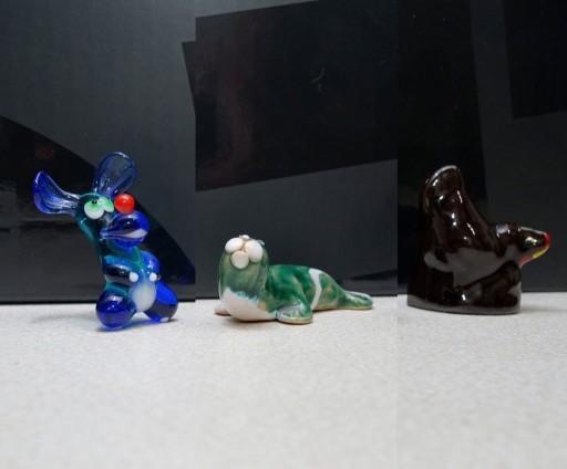 Zdjęcie oferty: Gliniane figurki zwierzęta zwierzak, foka, kura. Na prezent