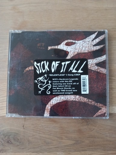 Zdjęcie oferty: Sick of it all relentless CD EP Hard core