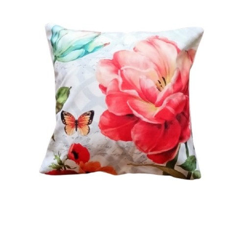 Zdjęcie oferty: Poszewka dekoracyjna na poduszkę 45x45 kwiat motyl