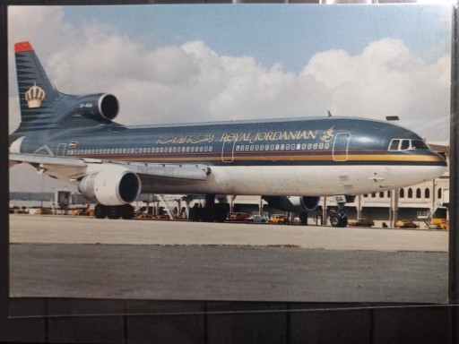 Zdjęcie oferty: Pocztówka Royal Jordanian Lockheed L-1011 Tristar