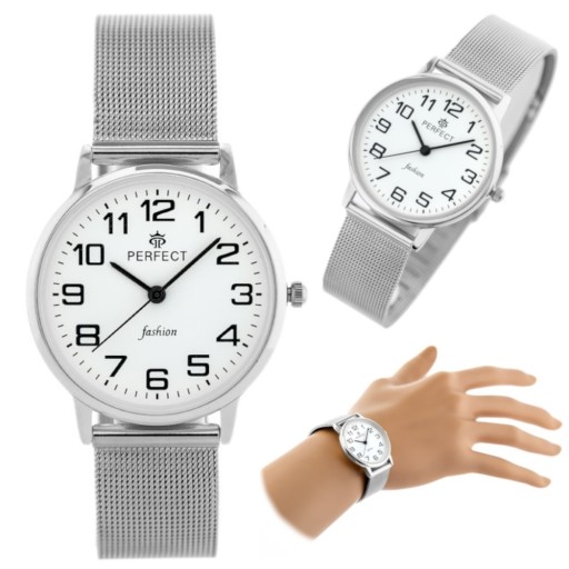 Zdjęcie oferty: Zegarek damski Perfect srebrny bransoleta Wizytowy