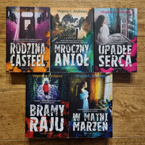 Zdjęcie oferty: Virginia C. Andrews RODZINA CASTEEL saga 5 książek