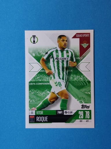 Zdjęcie oferty: TOPPS MATCH ATTAX EXTRA 2024/25 SQUAD UPDATE 22 VITOR ROQUE REAL BETIS