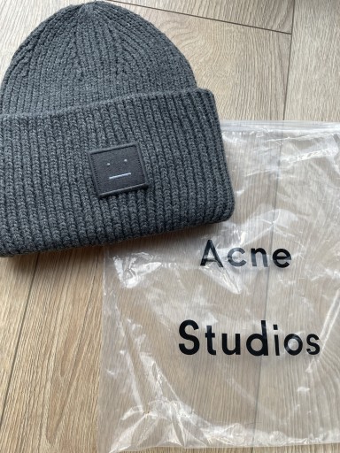 Zdjęcie oferty: Czapka ACNE STUDIOS ciemna szara NOWA okazja !!