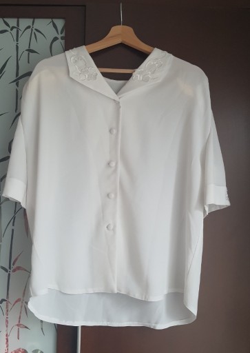 Zdjęcie oferty: koszula damska krótki rękaw elegancka biała 42/XL
