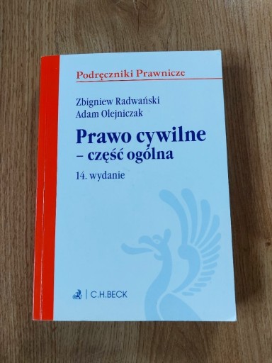 Zdjęcie oferty: Prawo cywilne-część ogólna