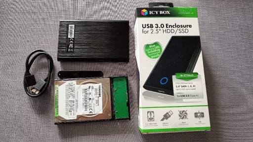 Zdjęcie oferty: Dysk zewnętrzny 100gb 2.5"  obudowa ICYBOX