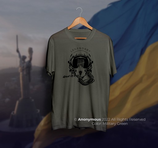 Zdjęcie oferty: Koszulka Wojna na Ukrainie Model GHOST KYIV S-3XL
