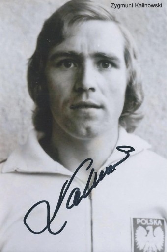 Zdjęcie oferty: Zygmunt KALINOWSKI oryginalny autograf! MŚ 1974