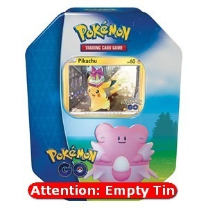 Zdjęcie oferty: Pokémon GO Tin (Pusta puszka) - Karty Pokemon