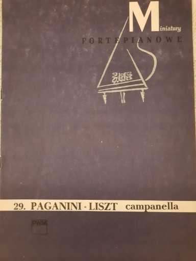 Zdjęcie oferty: Paganini - Liszt, Campanella, na fortepian