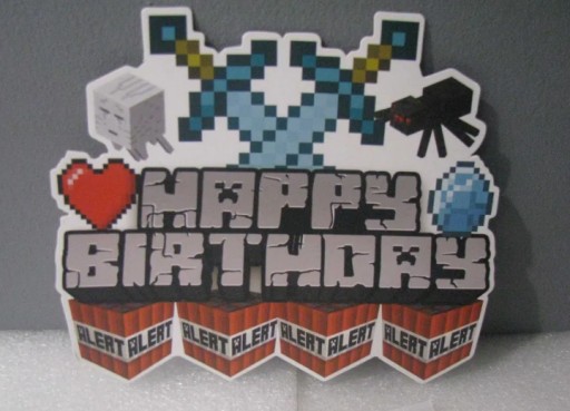 Zdjęcie oferty: Topper dekoracja na tort Minecraft