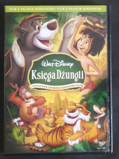 Zdjęcie oferty: KSIĘGA DŻUNGLI Disney polski dubbing PL DVD unikat