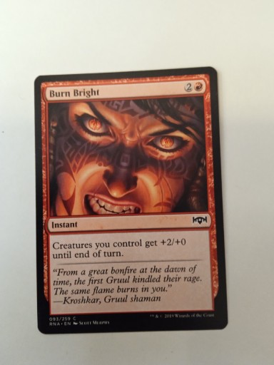 Zdjęcie oferty: Magic the gathering karta Burn bright