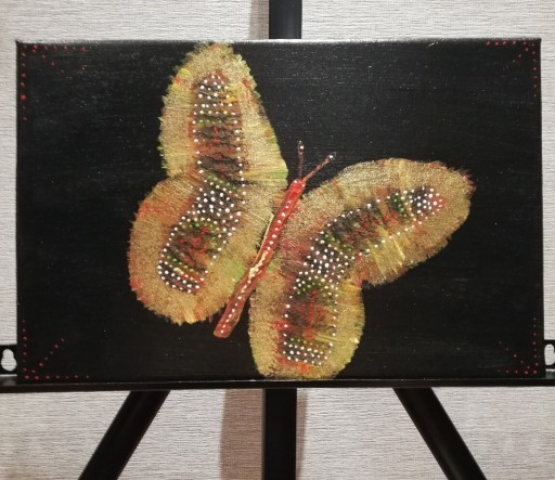 Zdjęcie oferty: Obraz "Motyl2" akryl na płótnie ręcznie malowany
