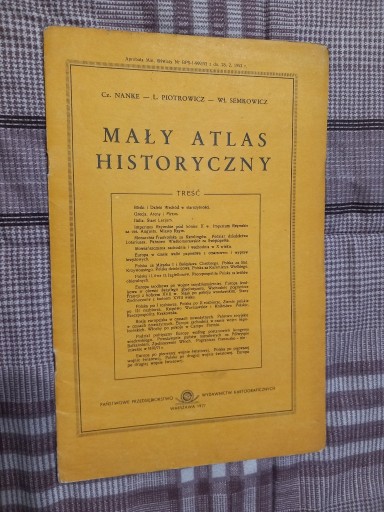 Zdjęcie oferty: Mały Atlas Historyczny – Ludwik Piotrowicz
