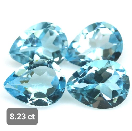 Zdjęcie oferty: Naturalny Topaz 8.23 ct łezki 4szt