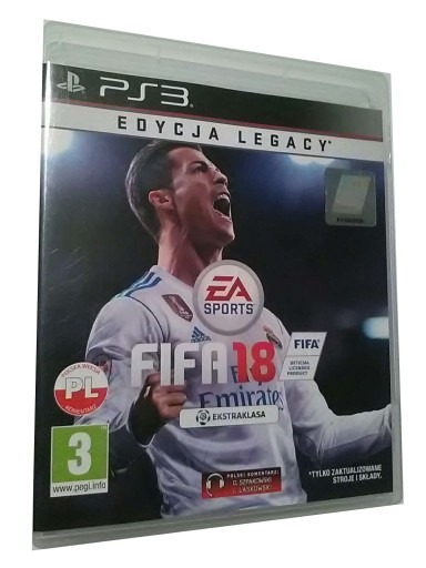 Zdjęcie oferty: FIFA 18 Legacy Edition PL / ps3 playstation3