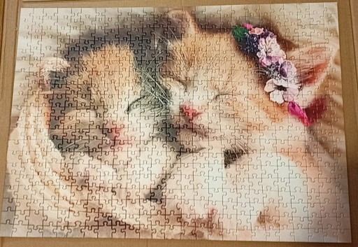 Zdjęcie oferty: Puzzle Trefl 500 śpiące kotki kot zwierzęta urocze