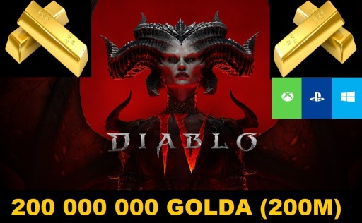 Zdjęcie oferty: DIABLO 4 200MLN 200KK GOLDA ZŁOTA SOFT PC PS XBOX