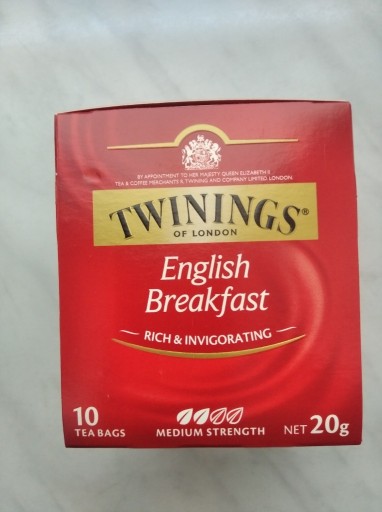 Zdjęcie oferty: Herbata TWININGS English Breakfast 10 torebek 20g