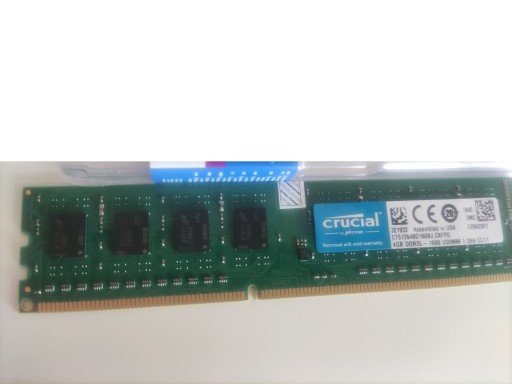 Zdjęcie oferty: Pamięć Crucial 4GB DDR3L -1600 UDIMM 1.35V