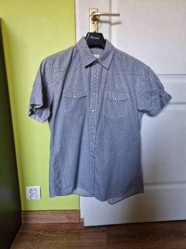 Zdjęcie oferty: Koszula męska z krótkim rękawem | Dressmann | Rozmiar L