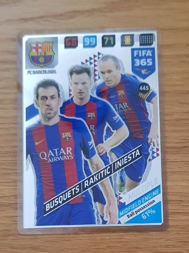 Zdjęcie oferty: FC BARCELONA FIFA 365 panini karta multiple 