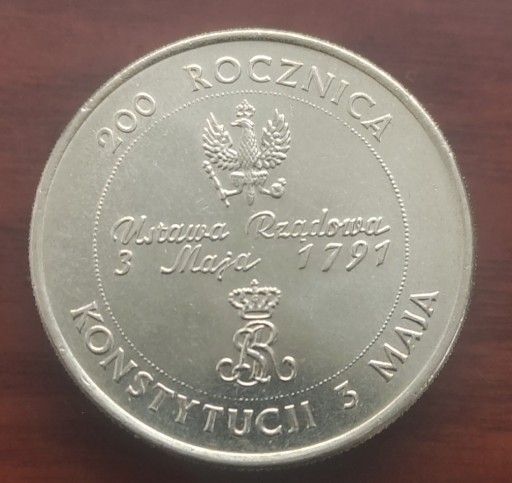 Zdjęcie oferty: Moneta 10000 zł 200 Rocznica Konstytucji 3 Maja