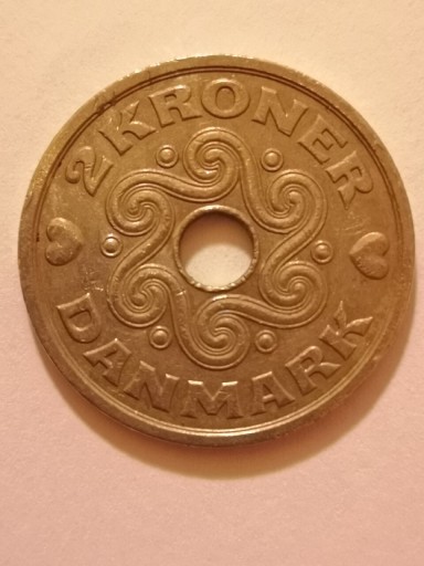 Zdjęcie oferty: Moneta bilon 2 Korony DANIA 2 KRONER DANMARK 1992