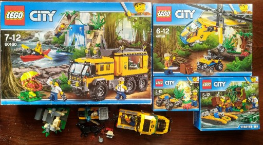 Zdjęcie oferty: Lego City 60156,60158,60159,60160 Jungle