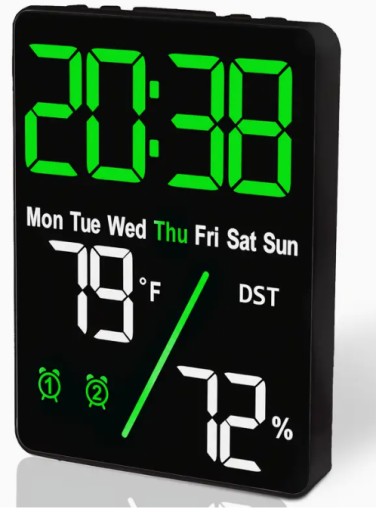 Zdjęcie oferty: Duży cyfrowy termometr i higrometr, przekątna 5,5 cala