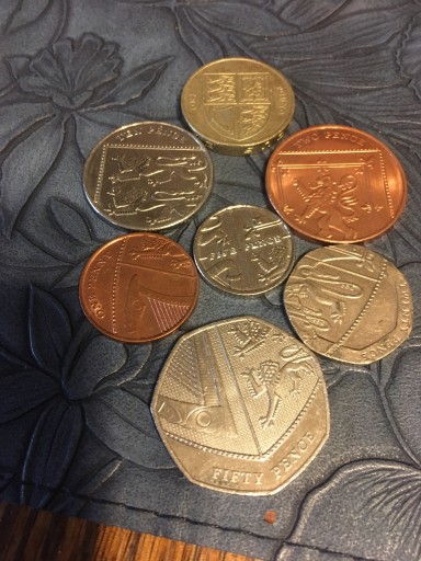 Zdjęcie oferty: Anglia zestaw tarcza 7 monet
