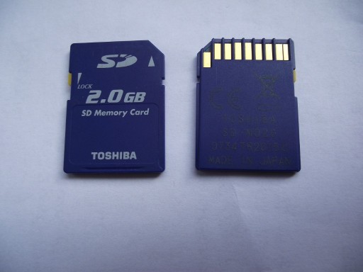 Zdjęcie oferty: Toshiba Japonia 2 GB karta pamięci SD 2GB nie SDHC
