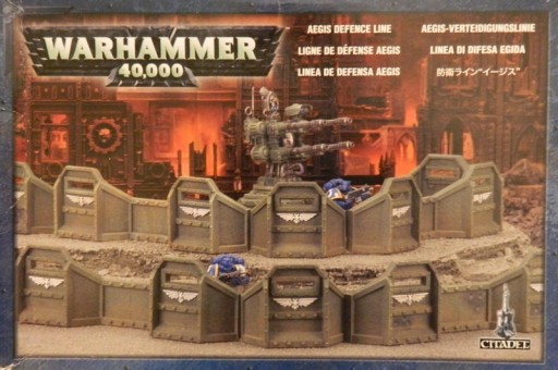 Zdjęcie oferty: Aegis Defence Line w/ QuadAutocannon Tower elementy makiety Warhammer 40k