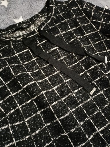 Zdjęcie oferty: Czarny sweterek w kratkę Greenpoint (38) jak nowy 