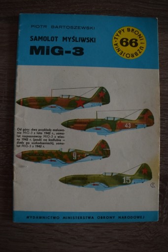 Zdjęcie oferty: Samolot myśliwski - Mig- 3 , seria TBiU .